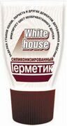 Герметик силиконизированный "White House",махагон 200 гр